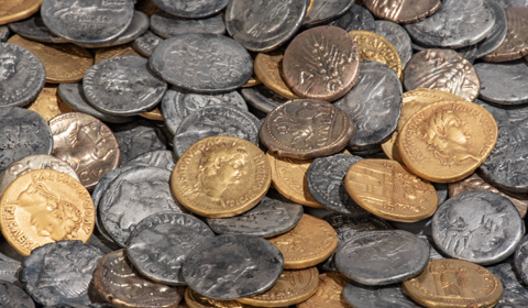 Close-up munten Bunnikvondst 2023